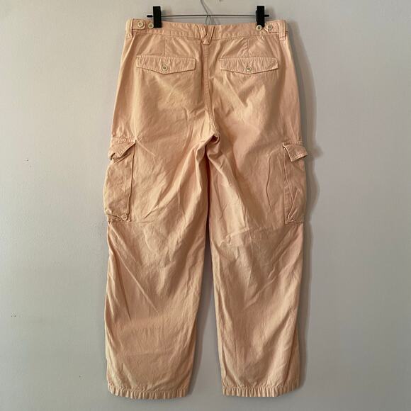 Madewell Women's size 29 Pink Cargo Straight Leg Pants Baggy Boho Military - Picture 7 of 12